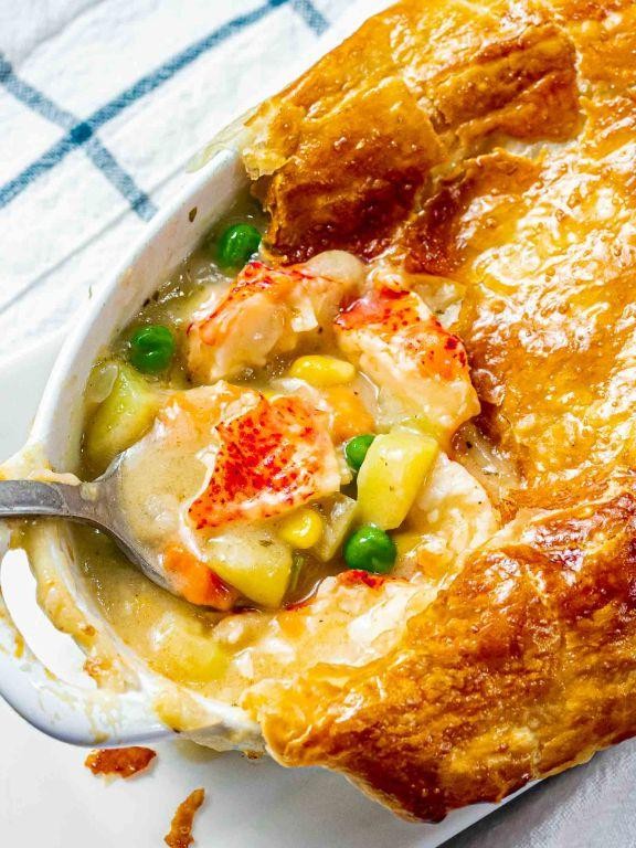 Lobster Pot Pie with Puff Pastry