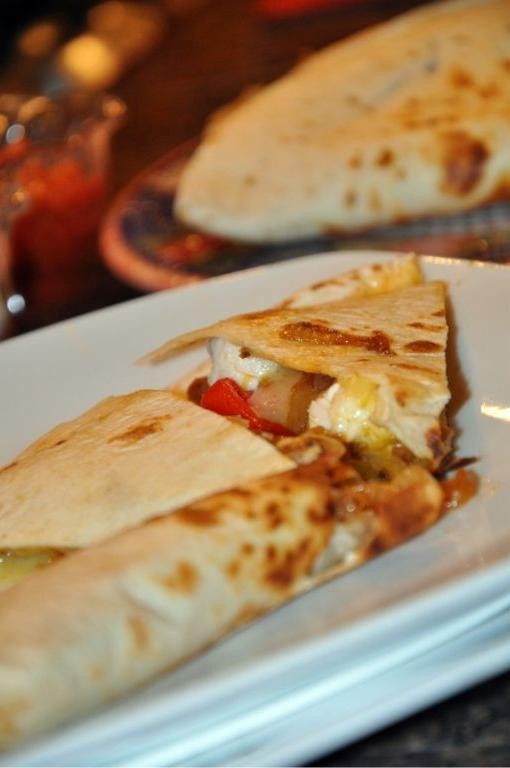 Lobster Quesadillas with Chipotle Cream