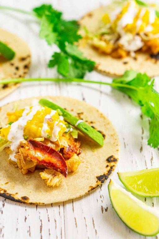Lobster Tacos with Mango Salsa