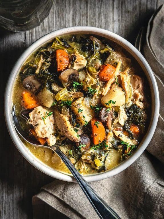 Low Sodium Instant Pot Chicken and Vegetable Stew