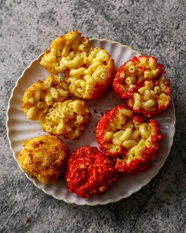 Mac and Cheese Fritters with Spicy Mayo