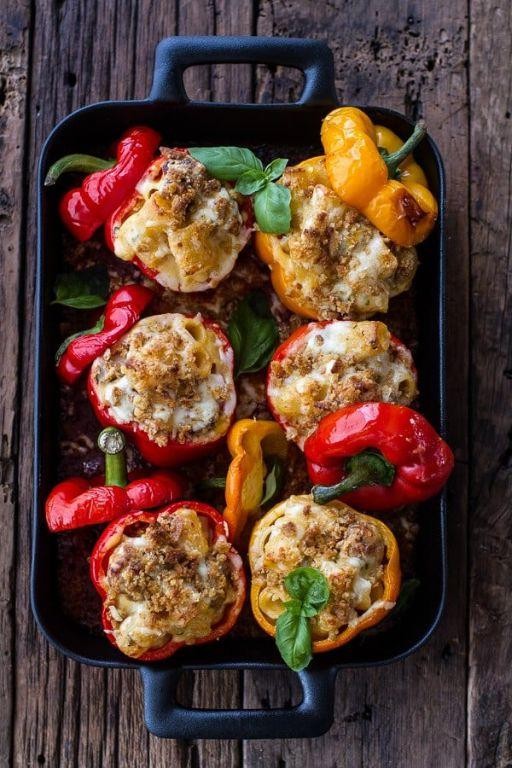 Mac and Cheese Stuffed Peppers