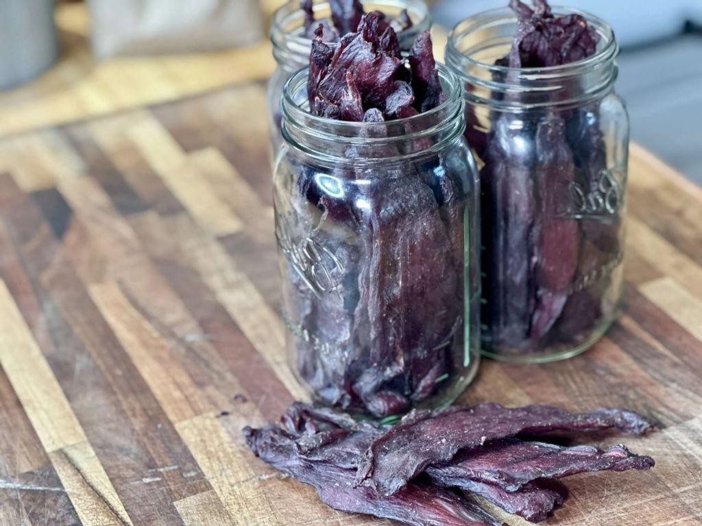 Maple Bourbon Venison Jerky