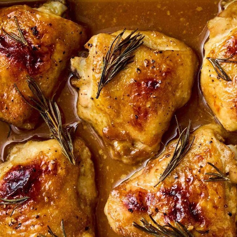 Maple Dijon Chicken Thighs