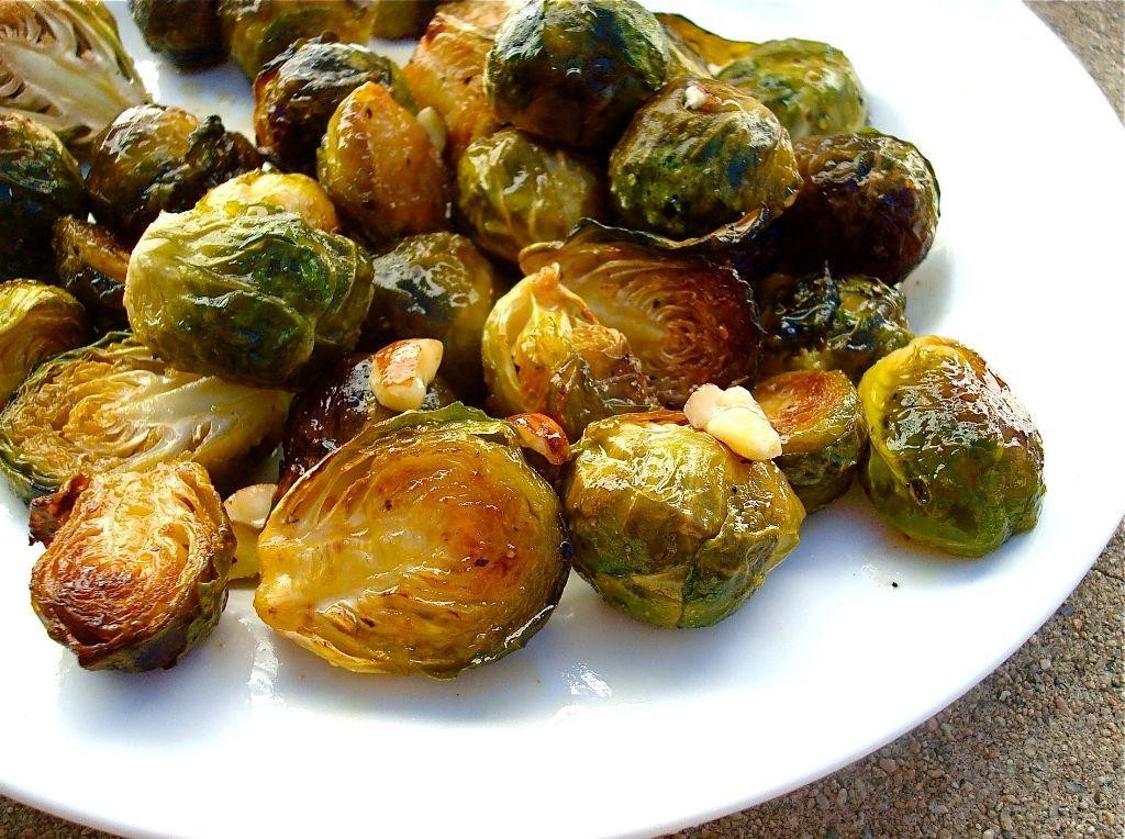 Maple Glazed Brussels Sprouts