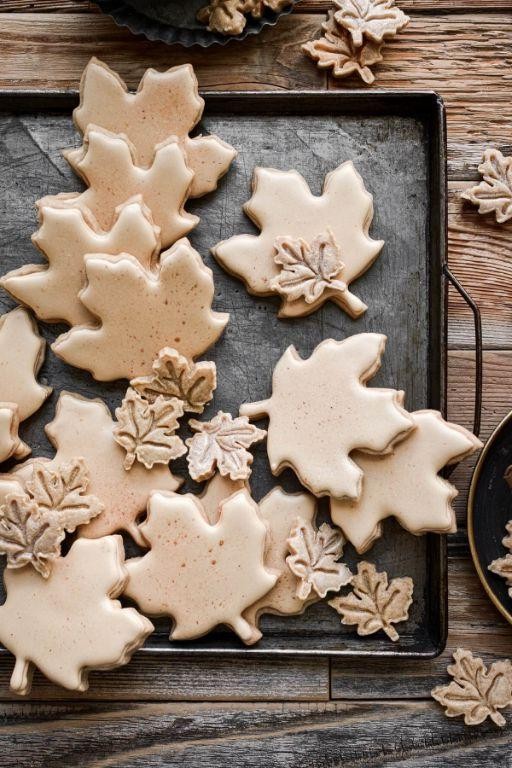 Maple Glazed Cut Out Sugar Cookies
