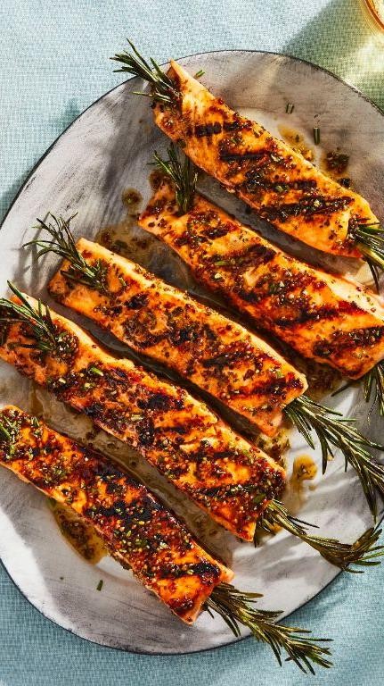 Maple Glazed Salmon with Rosemary