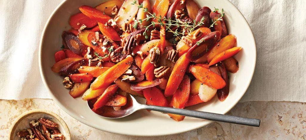 Maple Roasted Carrots with Thyme