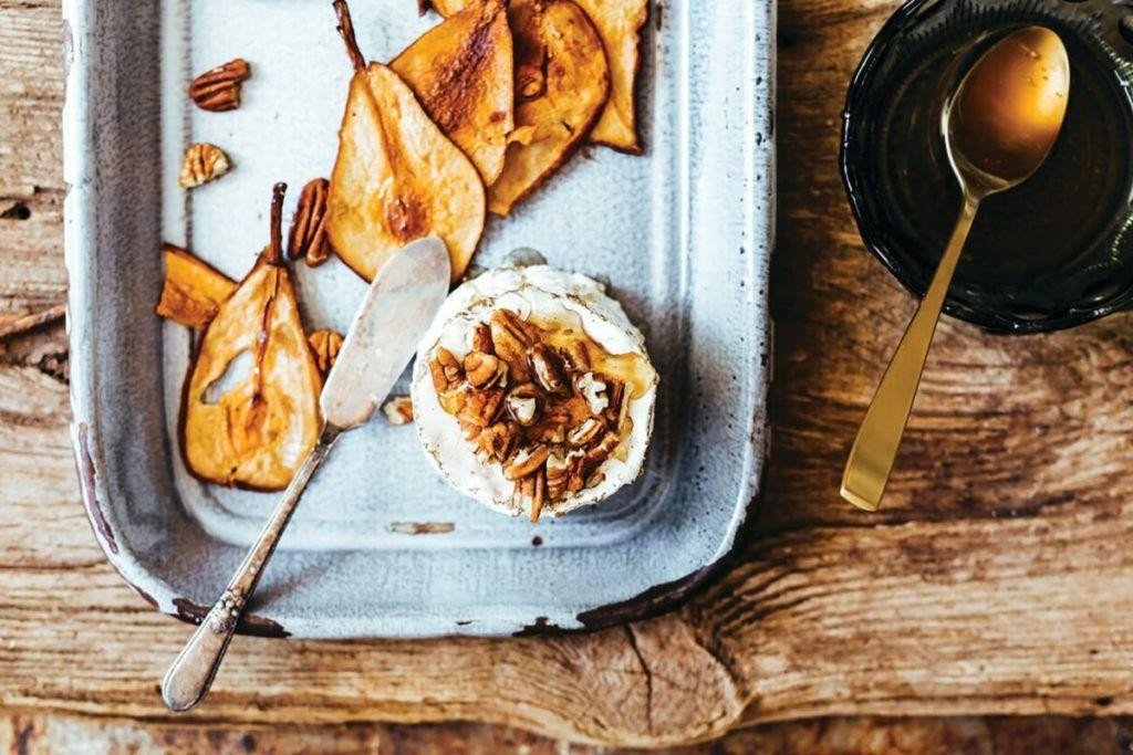 Maple-Glazed Pear Chips