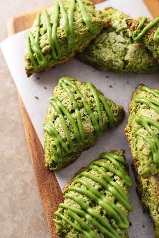 Matcha Green Tea Protein Powder Scones