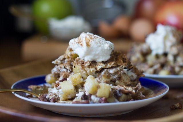 Matzah Apple Crisp with Cinnamon