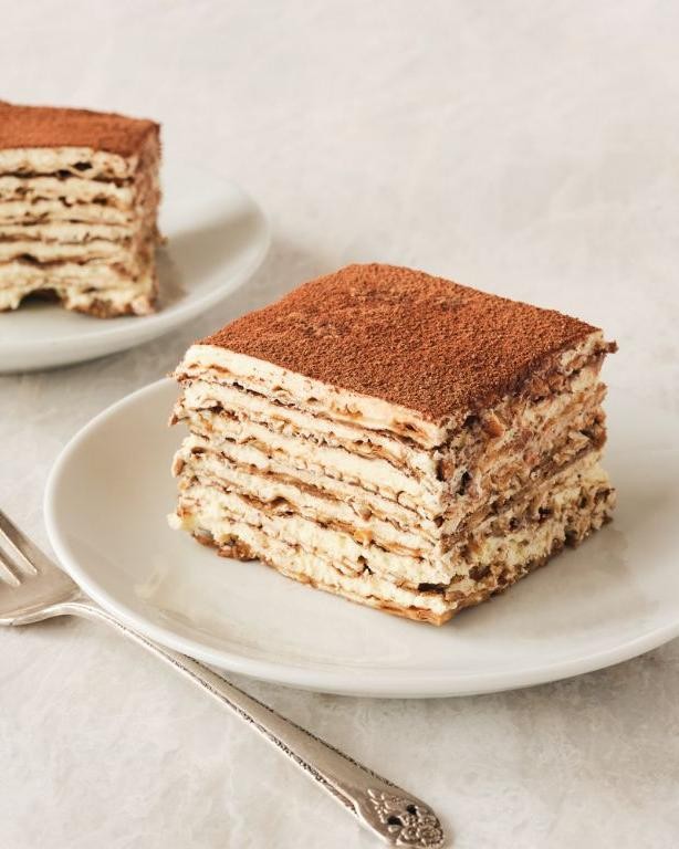 Matzah Tiramisu with Coffee and Mascarpone