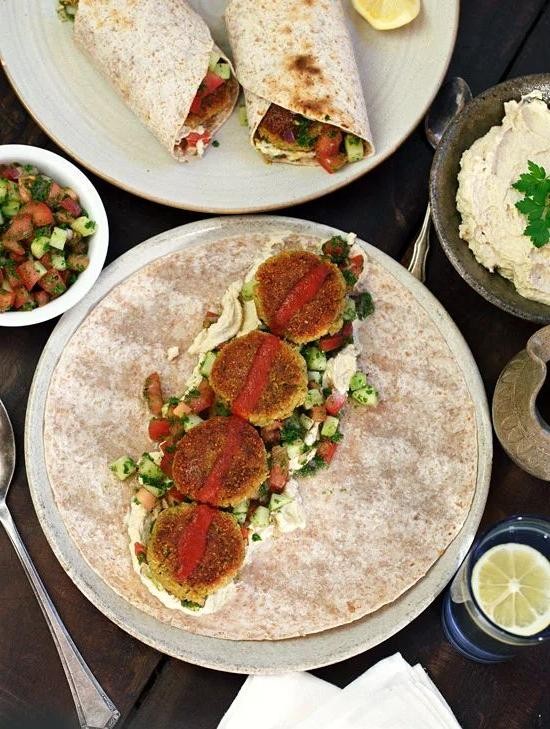 Mediterranean Falafel Wraps
