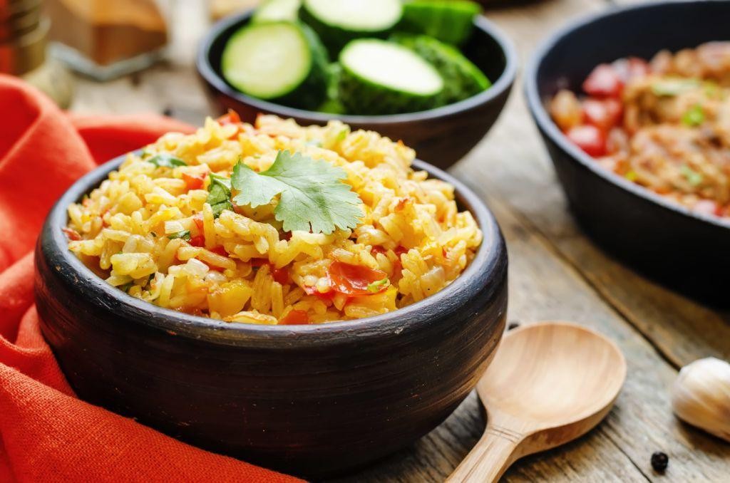 Mediterranean Herb Vegetable Rice Pilaf