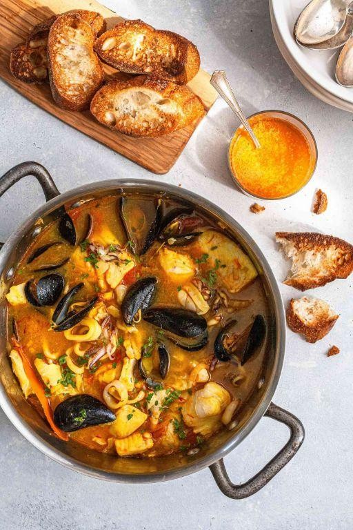 Mediterranean-style Bouillabaisse with Orange Zest
