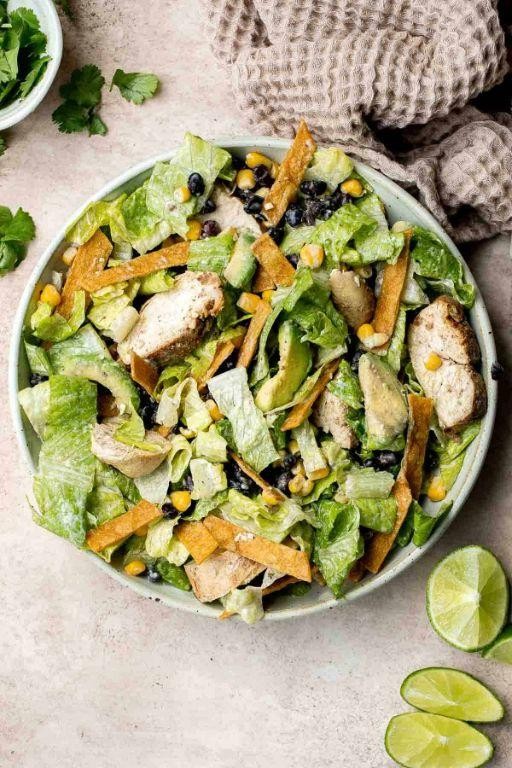 Mexican Grilled Chicken Caesar Salad