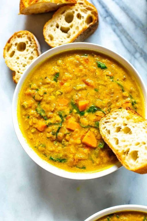 Microwave Pressure Cooker Lentil Soup