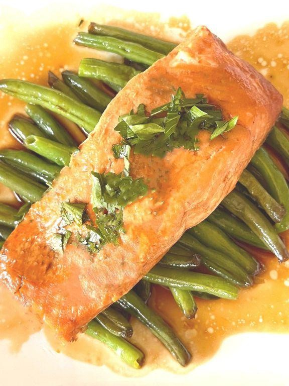 Microwave Pressure Cooker Teriyaki Salmon