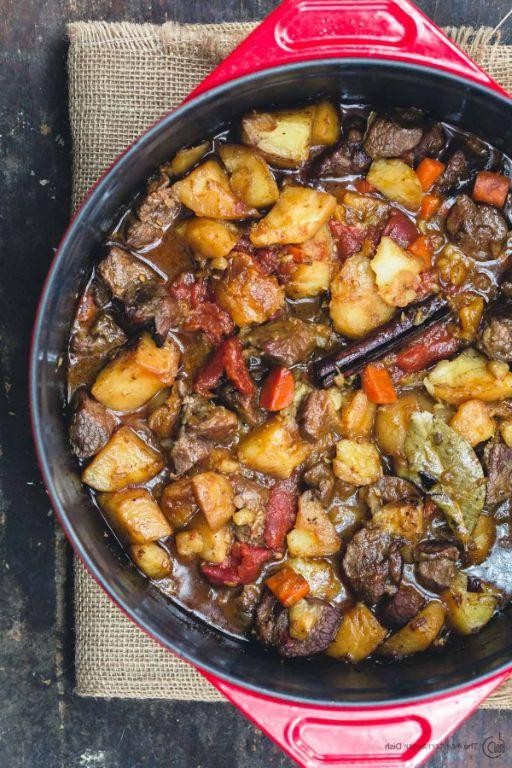 Middle Eastern Slow Cooker Lamb Stew with Tahini