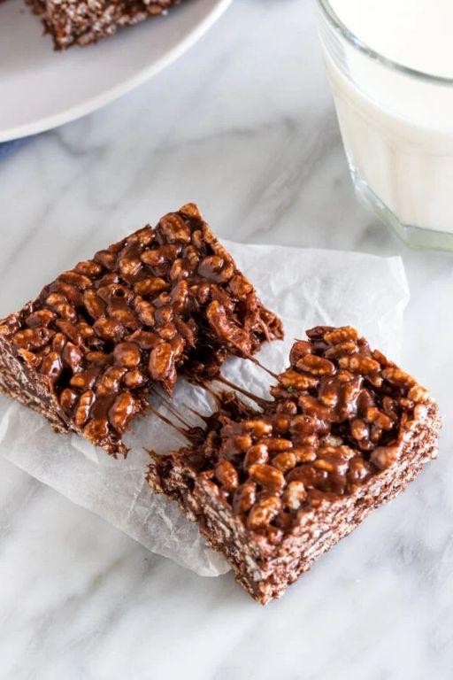 Milk Chocolate Rice Krispie Treats