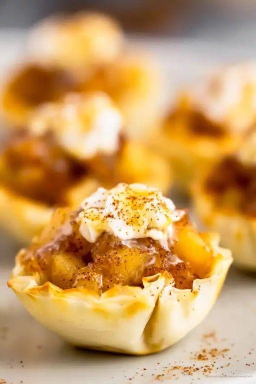 Mini Apple Pie Phyllo Shells