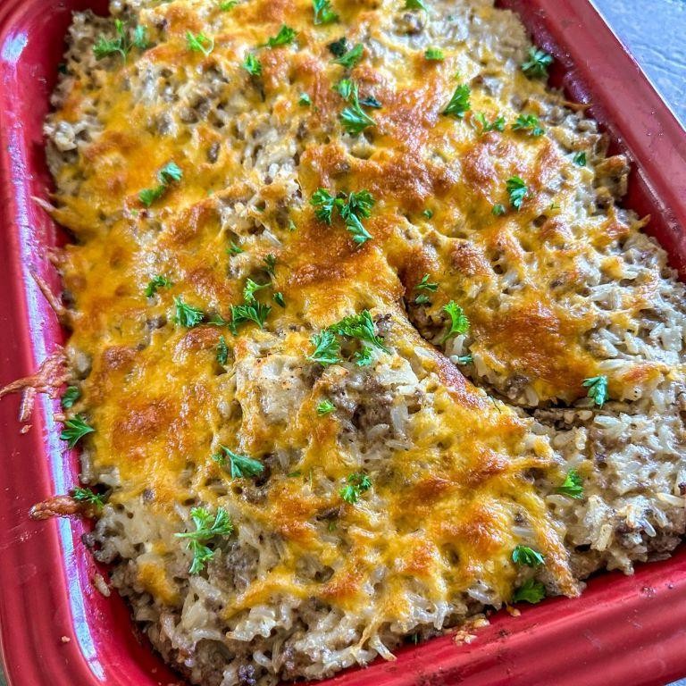 Mini Beef and Rice Casserole