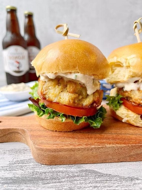 Mini Crab Cake Sliders with Remoulade