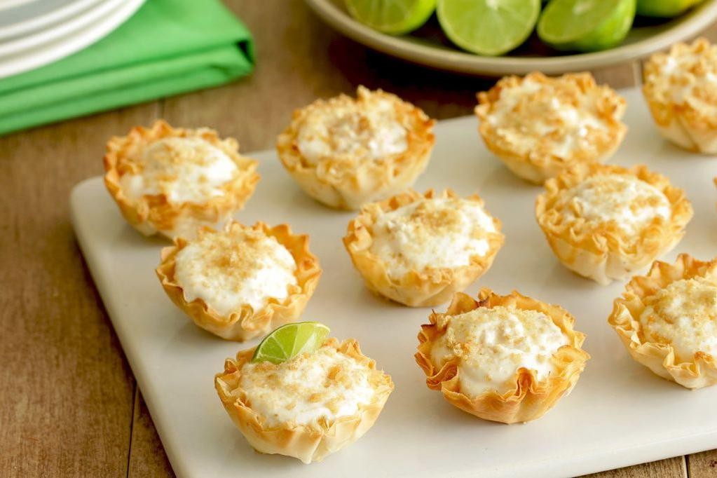 Mini Key Lime Pie Phyllo Cups