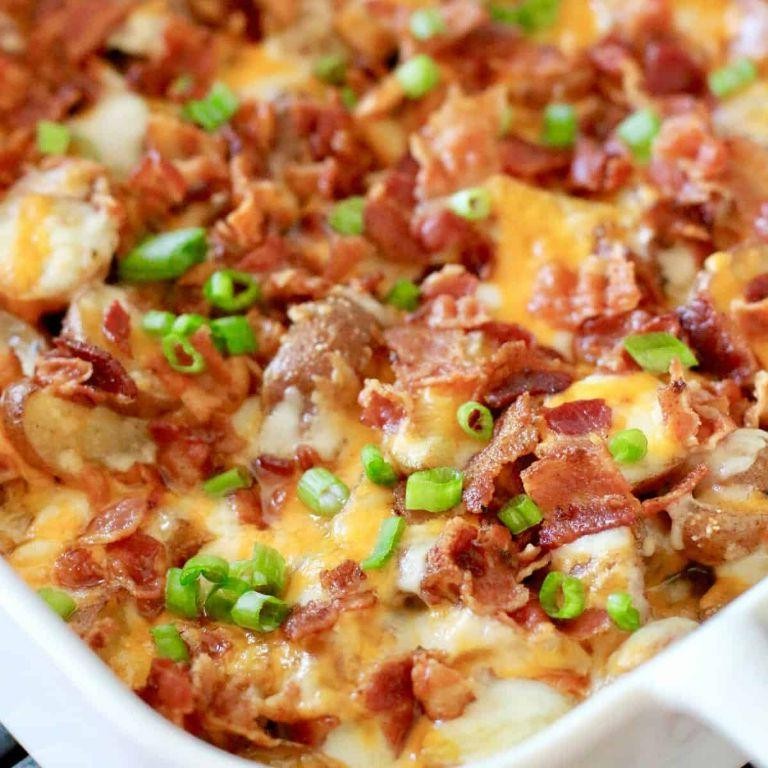 Mini Potato Casserole with Bacon