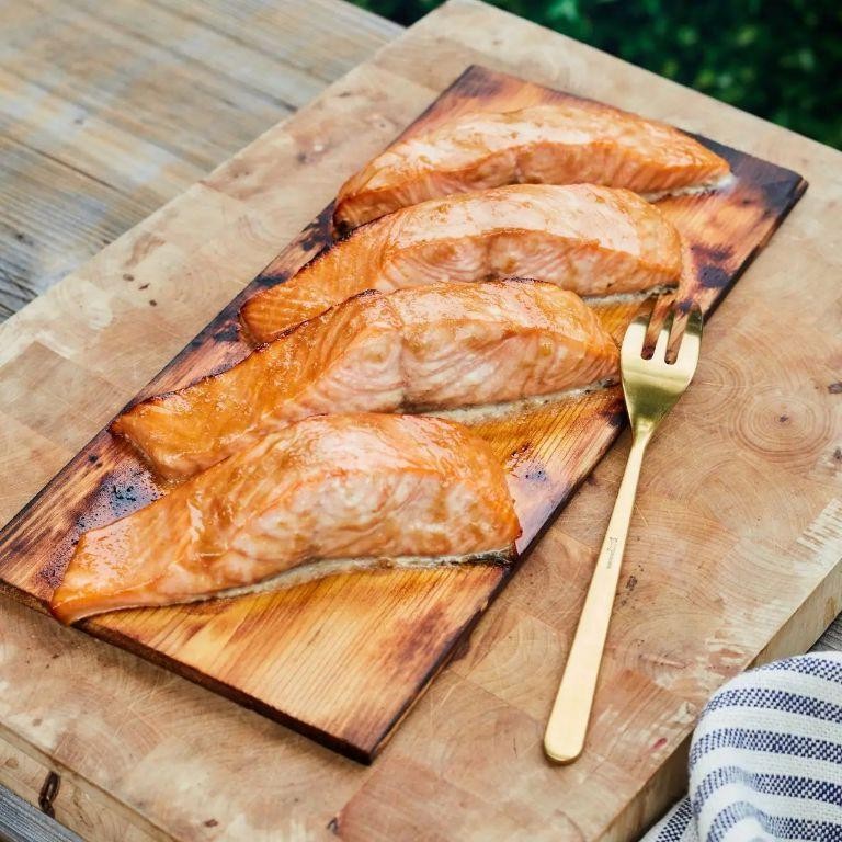 Miso Glazed Cedar Plank Salmon