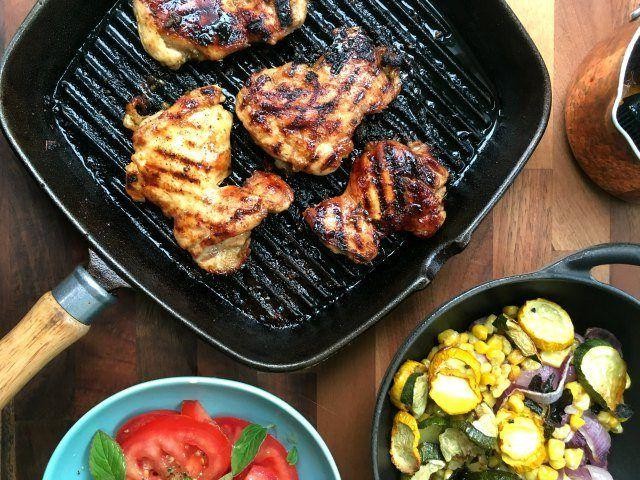 Molasses-Marinated Grilled Chicken