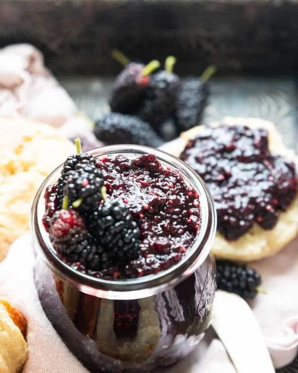 Mulberry Jam with Vanilla Bean