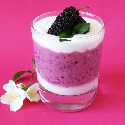 Mulberry Yogurt Parfait