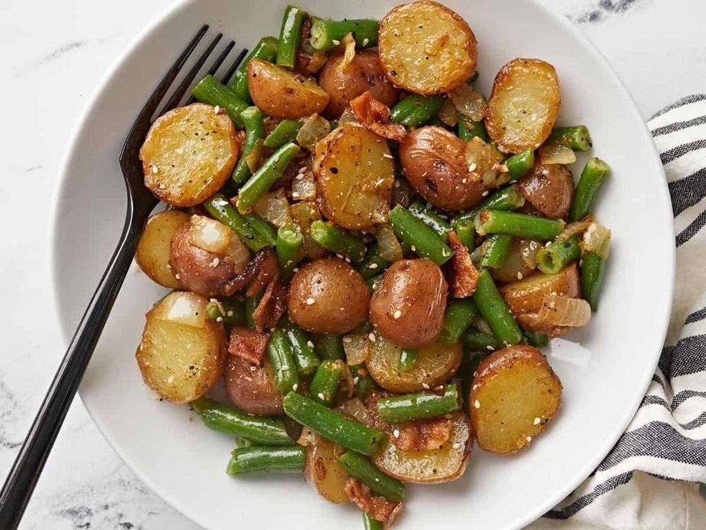 New Potato and Green Bean Stir-Fry