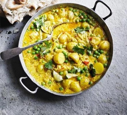 New Potato and Pea Curry