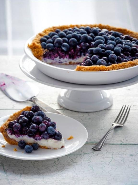 No Bake Blueberry Pie