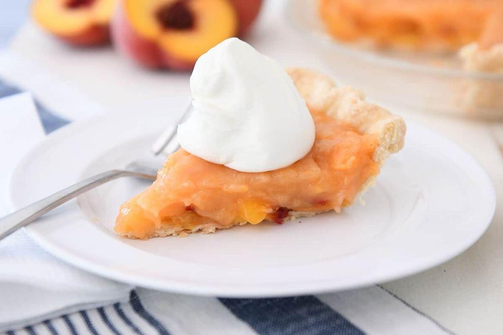 No Bake Peach Pie