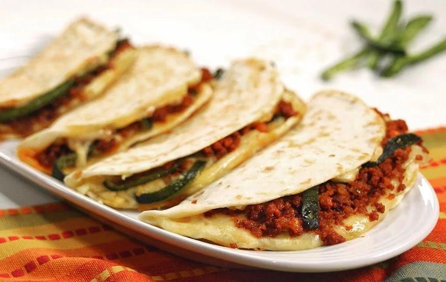 Nopalitos and Chorizo Quesadillas