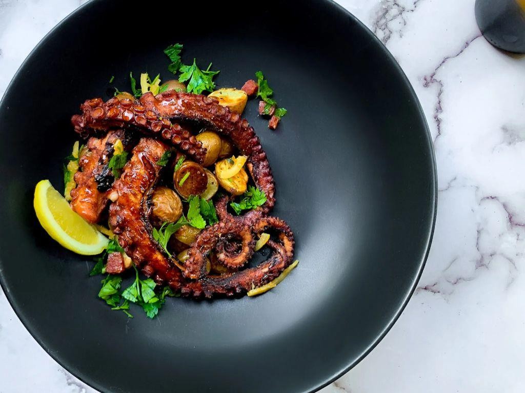 Obsidian Oil Charred Octopus with Paprika