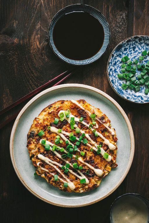 Okonomiyaki (Savory Vegetable Pancake)