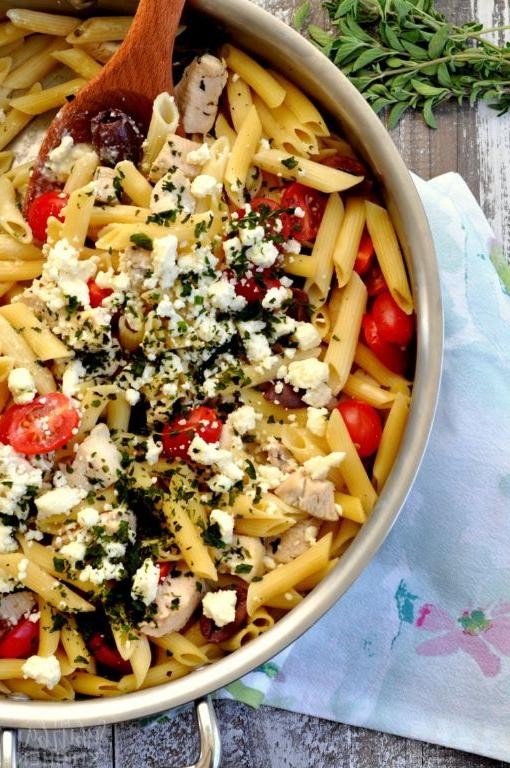 One Pot Greek Yogurt Chicken Pasta