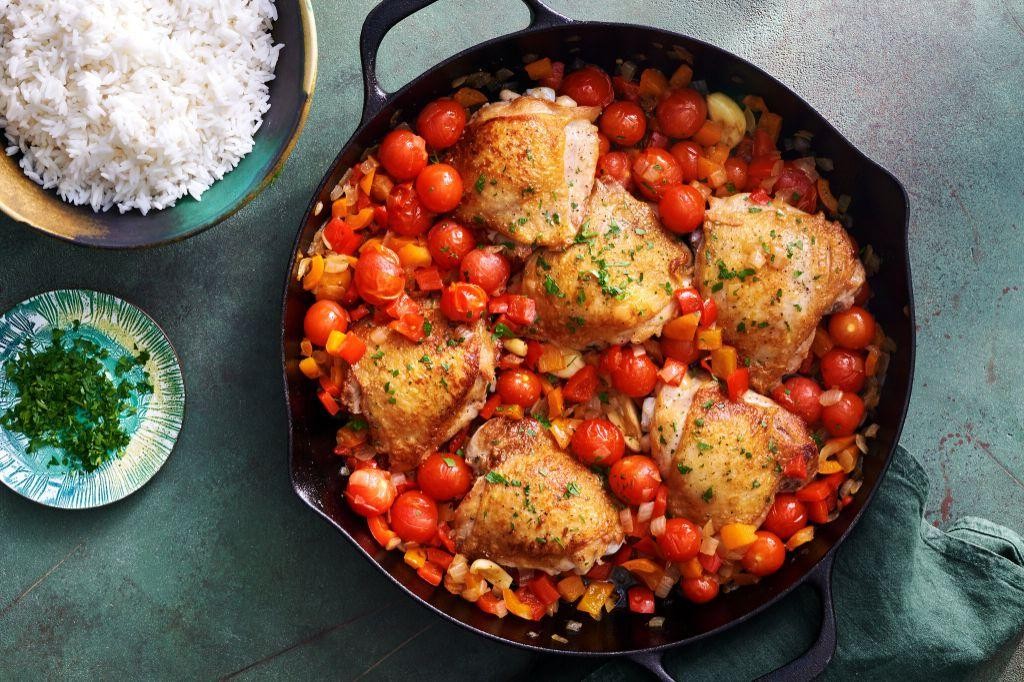 One-Pan Chicken and Bell Pepper Skillet