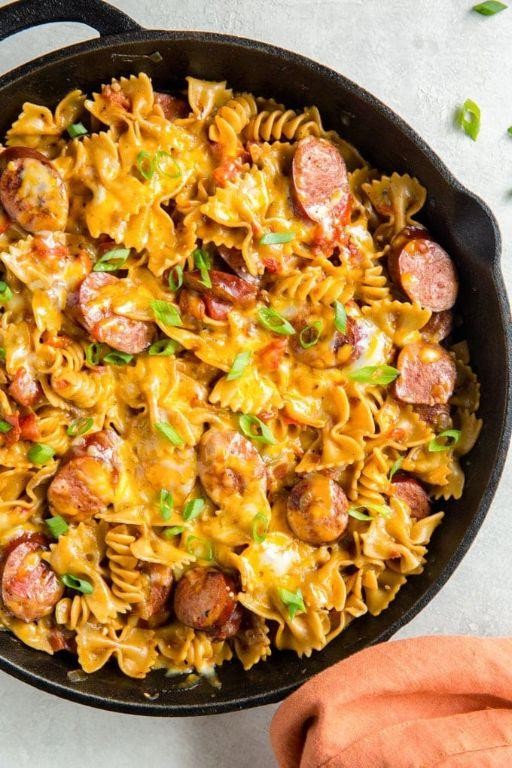 One-Pot Cheesy Pasta with Sausage