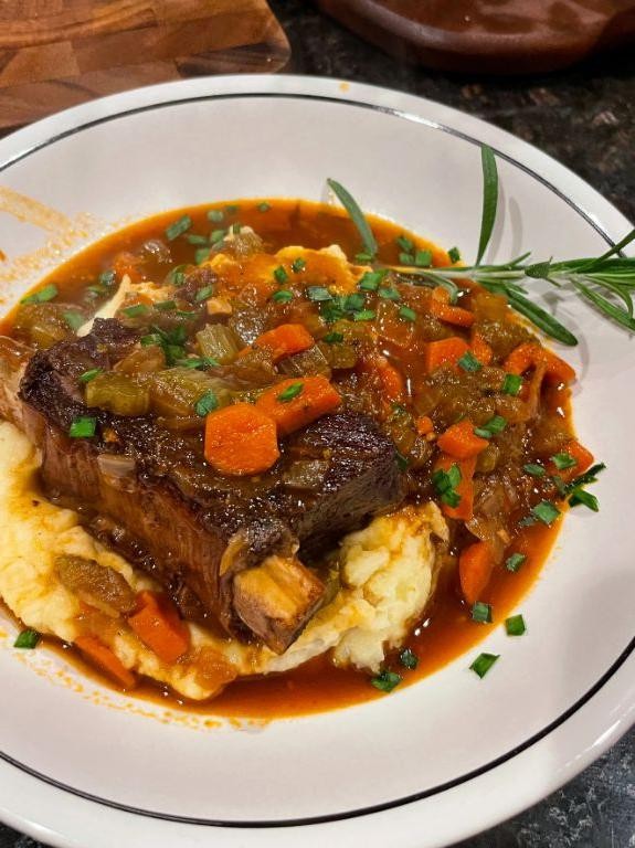 Opalescent Oil Braised Beef Short Ribs