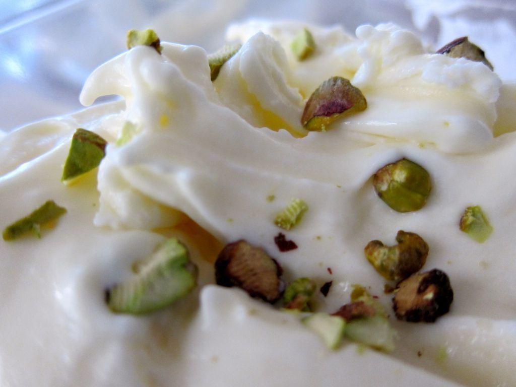 Orange Blossom Bavarian Cream with Pistachios
