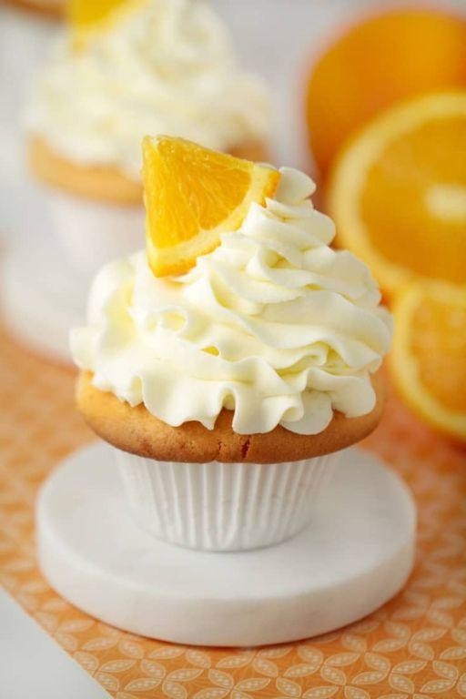 Orange Box Cupcakes with Citrus Glaze