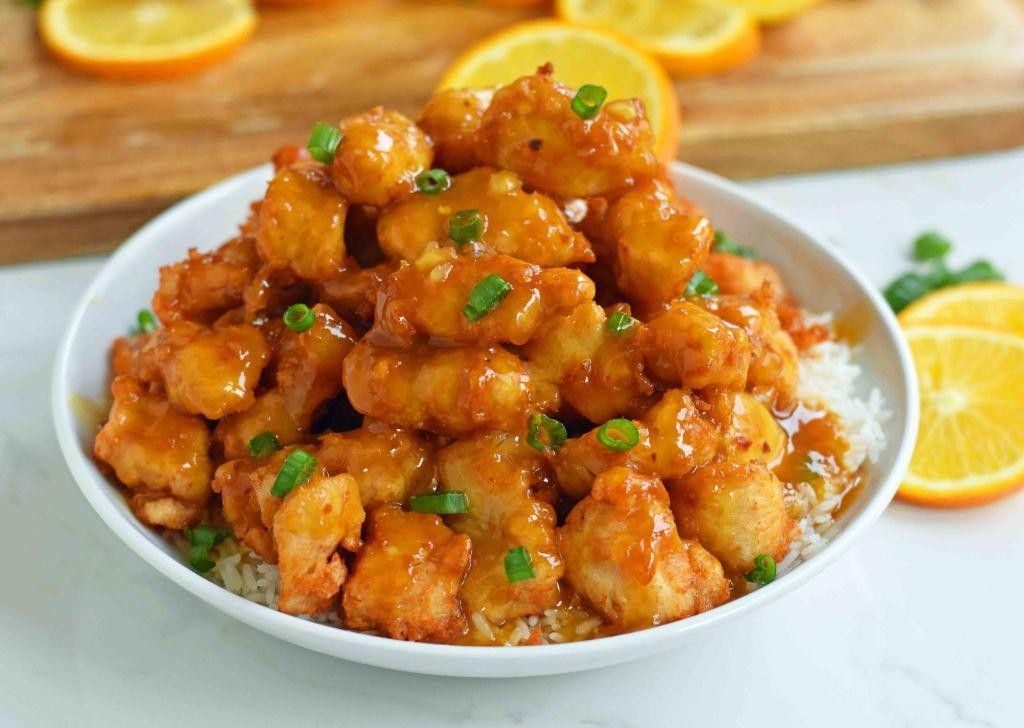 Orange Chicken with Zesty Glaze
