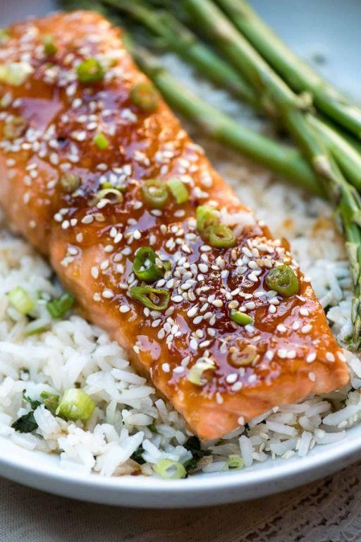 Orange Ginger Glazed Salmon