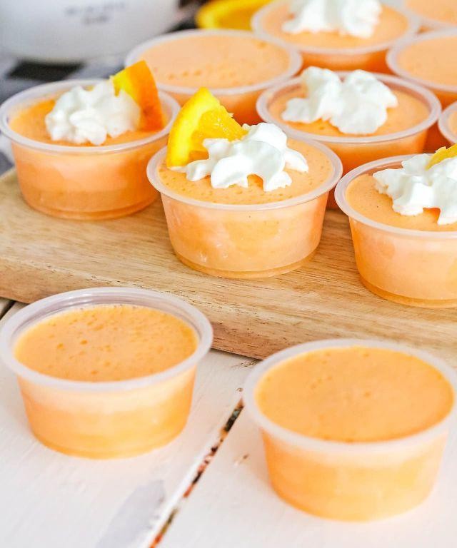Orange Rum Creamsicle Jello Shooters