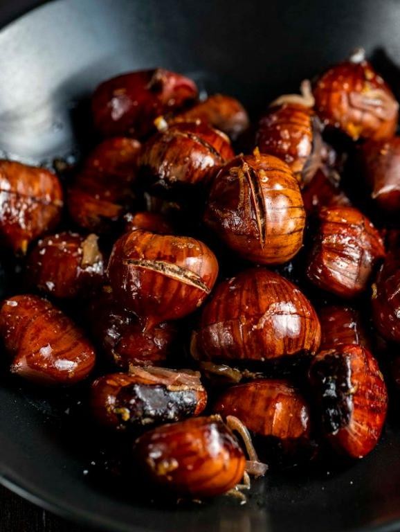 Orange Zest Roasted Chestnuts